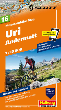 Bild zu Uri, Andermatt Nr. 16 Mountainbike-Karte 1:50 000. 1:50'000 von Hallwag Kümmerly+Frey AG (Hrsg.)