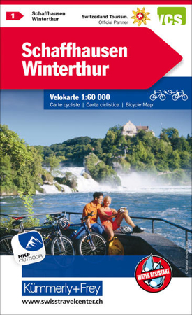 Bild zu Schaffhausen - Winterthur Nr. 01 Velokarte 1:60 000. 1:60'000 von Hallwag Kümmerly+Frey AG (Hrsg.)