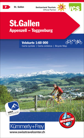 Bild zu St. Gallen Appenzell Toggenburg Nr. 07 Velokarte 1:60 000. 1:60'000 von Hallwag Kümmerly+Frey AG (Hrsg.)