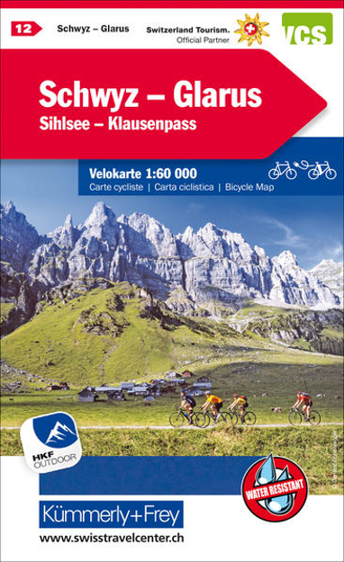 Bild zu Schwyz - Glarus - Shilsee - Klausenpass Nr. 12 Velokarte 1:60 000. 1:60'000 von Hallwag Kümmerly+Frey AG (Hrsg.)