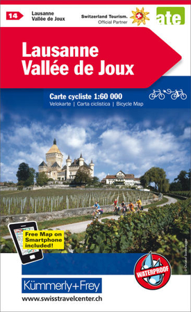 Bild zu Lausanne-Vallée de Joux Nr. 14 Velokarte 1:60 000. 1:60'000 von Hallwag Kümmerly+Frey AG (Hrsg.)