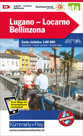 Bild zu Lugano - Locarno - Bellinzona Nr. 18 Velokarte 1:60 000. 1:60'000 von Hallwag Kümmerly+Frey AG (Hrsg.)