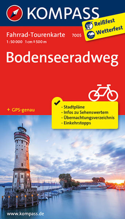Bild zu Fahrrad-Tourenkarte Bodenseeradweg. 1:50'000 von KOMPASS-Karten GmbH (Hrsg.)