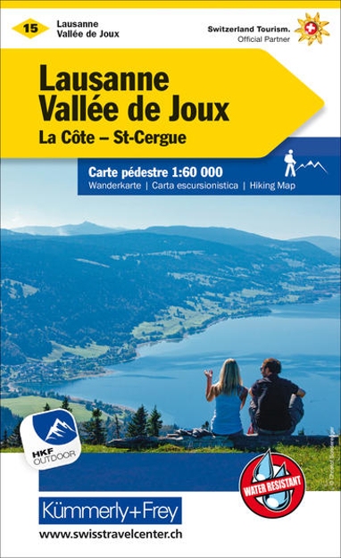 Bild zu Lausanne-Vallée de Joux, La Côte - St-Cergue Wanderkarte Nr. 15. 1:60'000 von Hallwag Kümmerly+Frey AG (Hrsg.)