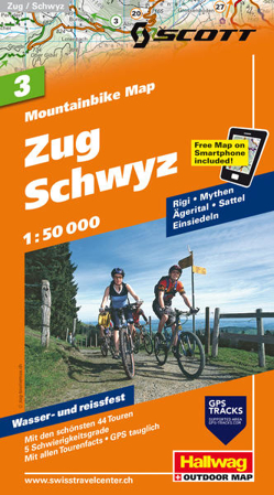 Bild zu Zug Schwyz Nr. 03 Mountainbike-Karte 1:50 000. 1:50'000 von Hallwag Kümmerly+Frey AG (Hrsg.)
