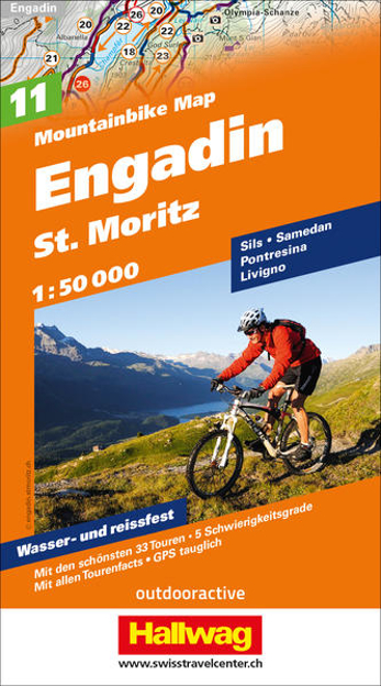 Bild zu Engadin St. Moritz Nr. 11 Mountainbike-Karte 1:50 000. 1:50'000 von Hallwag Kümmerly+Frey AG (Hrsg.)