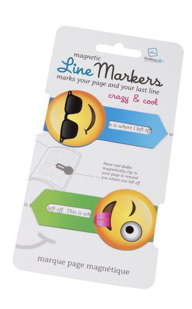 Bild zu Line Markers (Emoji/Crazy&Cool) | Magnetische Lesezeichen | 2er Set