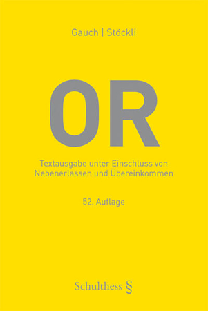 Bild zu OR (Schweizerisches Obligationenrecht) von Gauch, Peter (Hrsg.) 