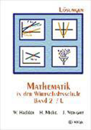 Bild zu Mathematik in der Wirtschaftsschule 2/L. Lösungen von Hächler, Werner 