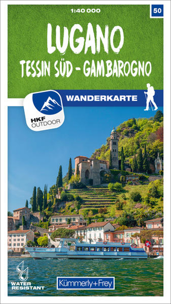 Bild zu Lugano - Tessin Süd - Gambarogno Nr. 50 Wanderkarte 1:40 000. 1:40'000 von Hallwag Kümmerly+Frey AG (Hrsg.)