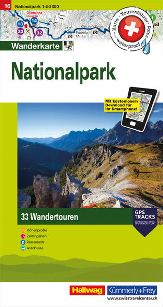 Bild zu Nationalpark Touren-Wanderkarte Nr. 16. 1:50'000 von Hallwag Kümmerly+Frey AG (Hrsg.)