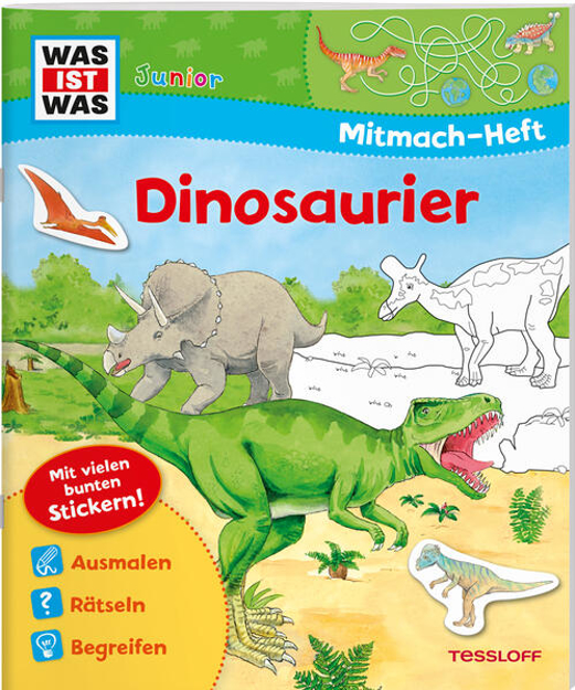 Bild zu WAS IST WAS Junior Mitmach-Heft Dinosaurier von Schuck, Sabine 