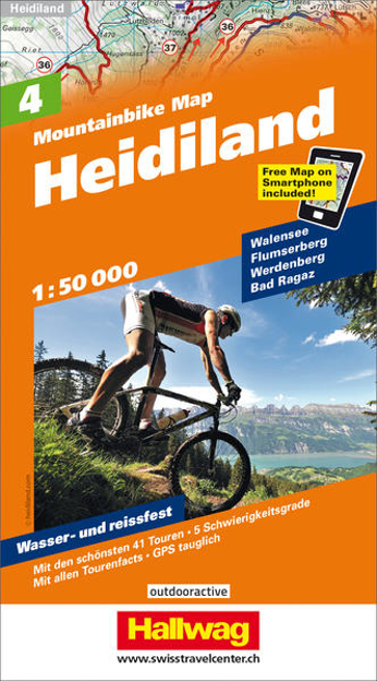 Bild zu Heidiland Nr. 04 Mountainbike-Karte 1:50 000. 1:50'000 von Hallwag Kümmerly+Frey AG (Hrsg.)