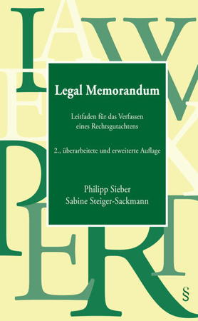 Bild zu Legal Memorandum von Steiger-Sackmann, Sabine 