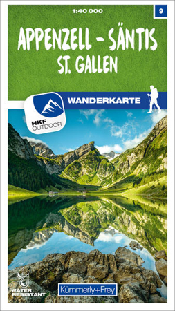 Bild zu Appenzell - Säntis - St. Gallen Nr. 09 Wanderkarte 1:40 000. 1:40'000 von Hallwag Kümmerly+Frey AG (Hrsg.)