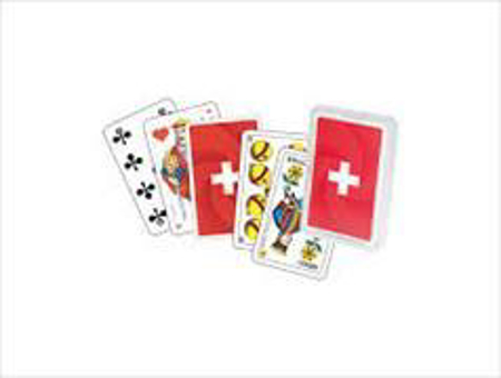 Bild zu Schweizer Kreuz Jasskarten Plastikbox
