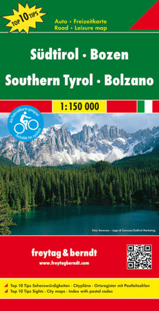 Bild zu Südtirol - Bozen, Autokarte 1:150.000, Top 10 Tips. 1:150'000 von Freytag-Berndt und Artaria KG (Hrsg.)