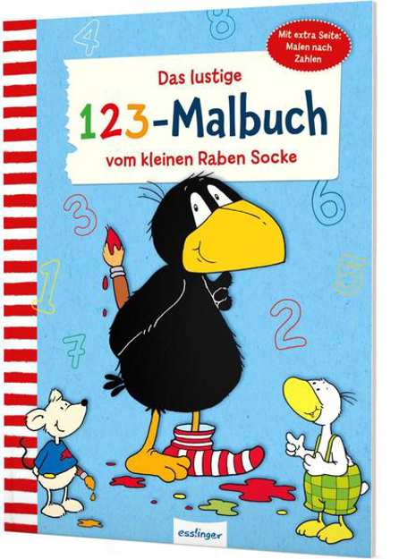 Bild zu Der kleine Rabe Socke: Das lustige 1 2 3 - Malbuch vom kleinen Raben Socke von Rudolph, Annet (Illustr.)