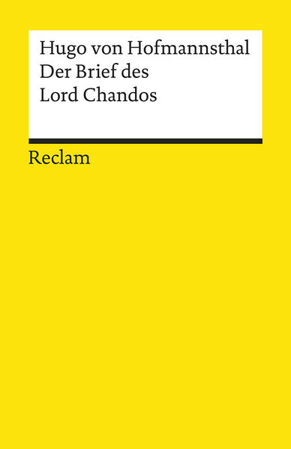 Bild zu Der Brief des Lord Chandos von Hofmannsthal, Hugo von 