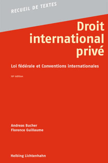 Bild zu Droit international privé von Bucher, Andreas (Hrsg.) 