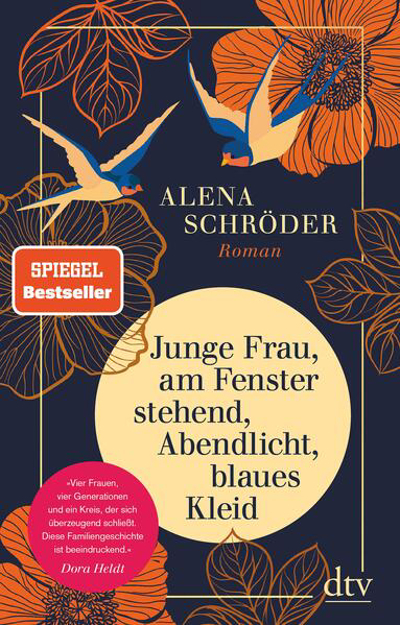 Bild zu Junge Frau, am Fenster stehend, Abendlicht, blaues Kleid (eBook) von Schröder, Alena