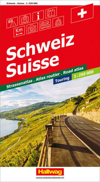 Bild zu Schweiz CH-Touring Strassenatlas 1:250 000. 1:250'000 von Hallwag Kümmerly+Frey AG (Hrsg.)