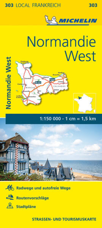 Bild zu Michelin Localkarte Normandie West 1 : 150 000 von Michelin (Hrsg.)
