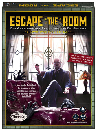 Bild zu ThinkFun - 76310 - Escape the Room: Das Geheimnis des Refugiums von Dr. Gravely. Könnt ihr alle Geheimnise und Rätsel lösen? Ein Escape-Spiel für Einsteiger