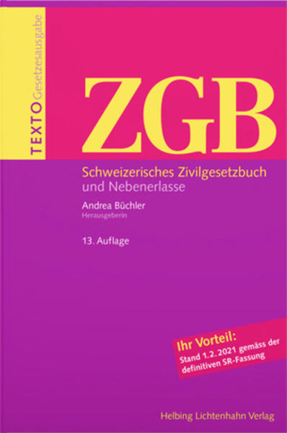 Bild zu TEXTO ZGB von Büchler, Andrea (Hrsg.)