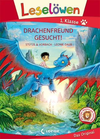Bild zu Leselöwen 1. Klasse - Drachenfreund gesucht! (Großbuchstabenausgabe) von Stütze & Vorbach 