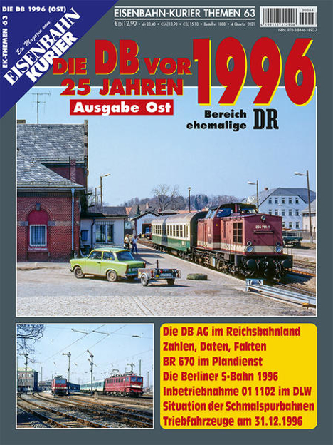 Bild zu Die DB vor 25 Jahren - 1996 Ausgabe Ost