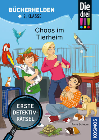Bild zu Die drei !!!, Bücherhelden 2. Klasse, Chaos im Tierheim von Scheller, Anne 