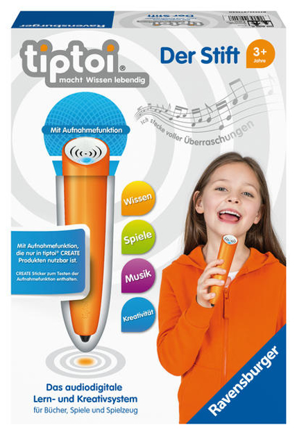 Bild zu Ravensburger tiptoi Stift 00801 - Das audiodigitale Lern- und Kreativsystem, Lernspielzeug für Kinder ab 3 Jahren - Der Stift mit Aufnahmefunktion