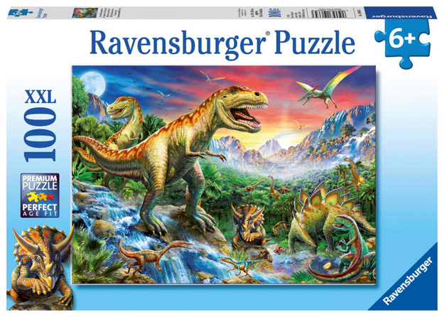 Bild zu Ravensburger Kinderpuzzle - 10665 Bei den Dinosauriern - Dino-Puzzle für Kinder ab 6 Jahren, mit 100 Teilen im XXL-Format