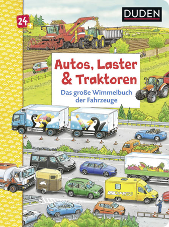Bild zu Duden 24+: Autos, Laster & Traktoren: Das große Wimmelbuch der Fahrzeuge von Braun, Christina 
