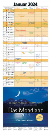 Bild von Das Mondjahr 2024 - Familienkalender von Paungger, Johanna 