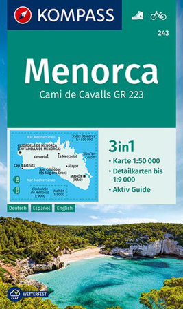 Bild zu KOMPASS Wanderkarte 243 Menorca 1:50.000. 1:50'000