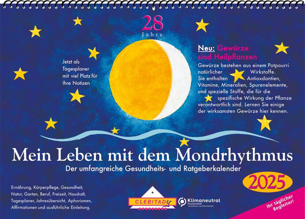 Bild zu Mein Leben mit dem Mondrhythmus 2025 Wandkalender A4 von Stadig, Edith