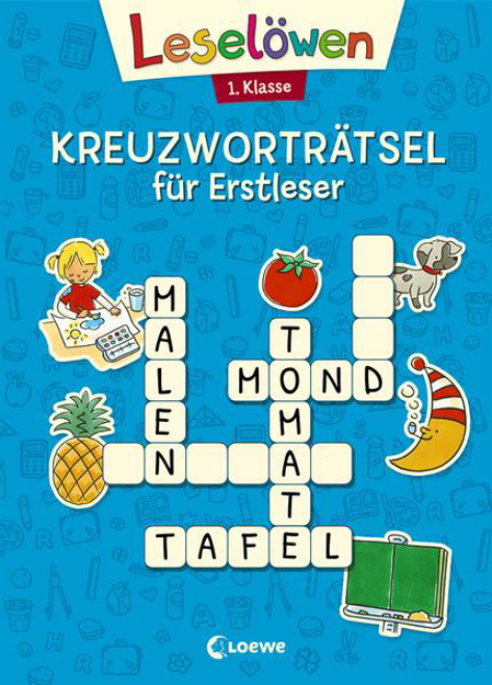Bild zu Leselöwen Kreuzworträtsel für Erstleser - 1. Klasse (Blau) von Loewe Lernen und Rätseln (Hrsg.) 