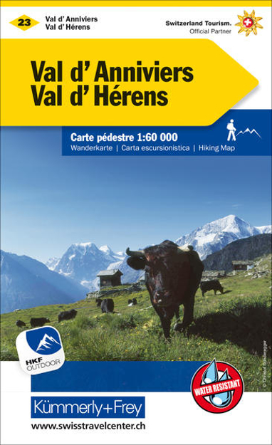 Bild zu Val d'Anniviers - Val d'Hérens Nr. 23 Wanderkarte 1:60 000. 1:60'000 von Hallwag Kümmerly+Frey AG (Hrsg.)