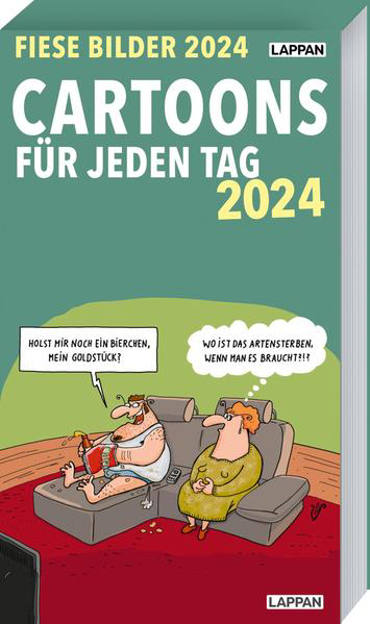 Bild zu Fiese Bilder Cartoons für jeden Tag 2024: Tageskalender von Diverse