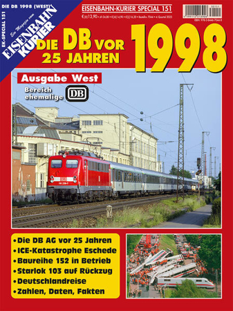 Bild zu Die DB vor 25 Jahren - 1998 Ausgabe West