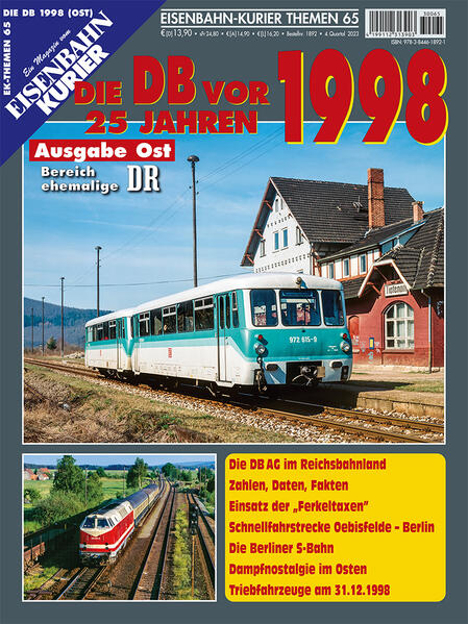 Bild zu Die DB vor 25 Jahren - 1998 Ausgabe Ost