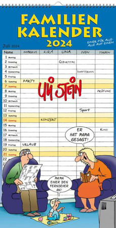 Bild zu Uli Stein Familienkalender 2024: Familienplaner mit 5 Spalten von Stein, Uli