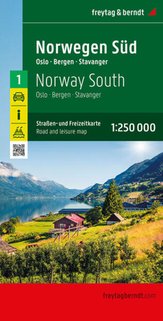 Bild zu Norwegen Süd, Straßen- und Freizeitkarte 1:250.000, freytag & berndt. 1:250'000 von freytag & berndt (Hrsg.)