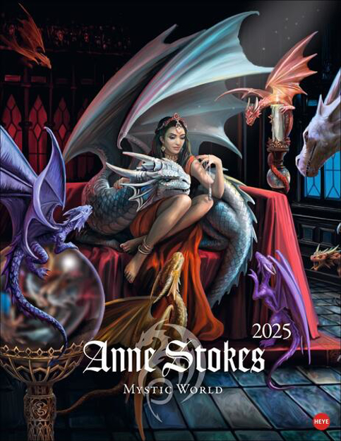 Bild zu Anne Stokes: Mystic World Posterkalender 2025 von Stokes, Anne (Künstler)