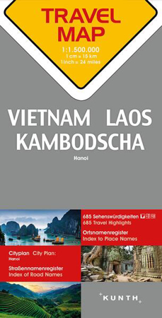 Bild zu KUNTH TRAVELMAP Vietnam, Laos, Kambodscha 1:1,5 Mio. 1:1'500'000