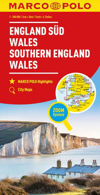 Bild zu MARCO POLO Regionalkarte England Süd, Wales 1:300.000. 1:300'000