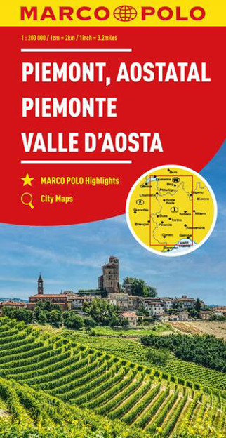 Bild zu MARCO POLO Regionalkarte Italien 01 Piemont, Aostatal 1:200.000. 1:200'000