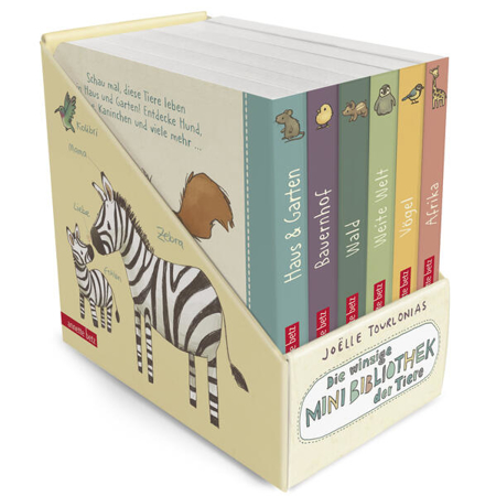 Bild zu Die winzige Mini-Bibliothek der Tiere: 6 Mini-Pappbilderbücher im Schuber (Die Mini-Bibliothek der Wörter) von Tourlonias, Joëlle 